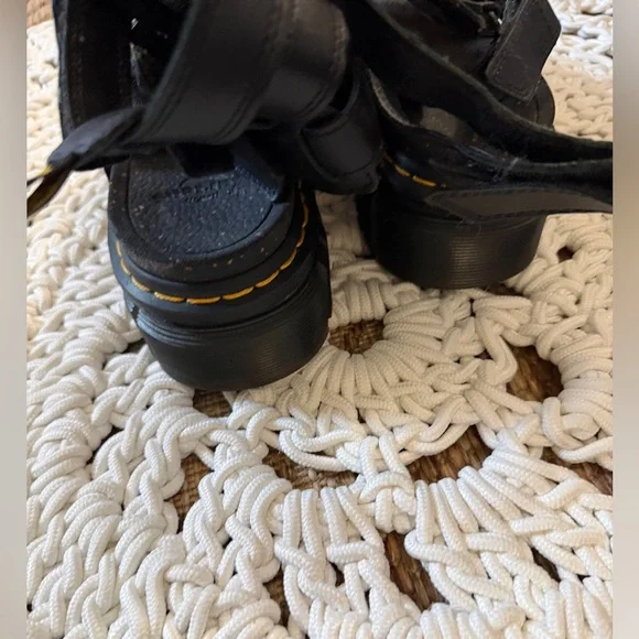 Dr Martens RICKI NAPPA LUX LEATHER PLATFORM GLADIATOR SANDALS - Picture 14 of 15